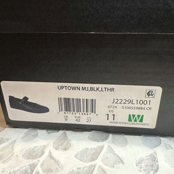 Vionic Uptown Leather Mary Jane Flats Comfort Shoes Women’s Size 11 W New in Box - Picture 14 of 14
